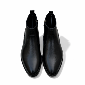 LT-01 Black Mild Ankle Boots Cow Leather