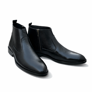 LT-01 Black Mild Ankle Boots Cow Leather