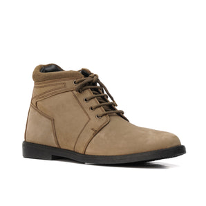 BT-03 Grey Ankle Boots in Oily Cow Leather